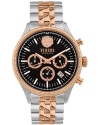 Versus - Chronograph Colonne Ion Plated Stainless Steel Bracelet Watch 44mm - Lyst