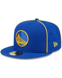 KTZ - Golden State Warriors Piped And Flocked 59fifty Fitted Hat - Lyst
