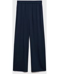 Mango - Elastic Waist Straight-fit Pants - Lyst