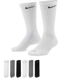 Nike - Everyday Plus Cushioned Training Crew Socks (6 Pairs) - Lyst