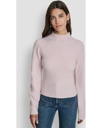 DKNY - Crewneck Blouson Sleeves Sweater - Lyst