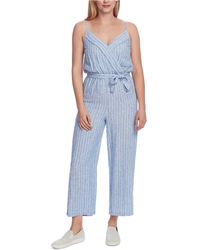 vince camuto faux wrap jersey jumpsuit