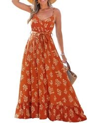 CUPSHE - Lighthearted Love Ornate Maxi Beach Dress - Lyst