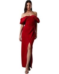Coast - Volume Sleeve Corset Column Maxi Dress - Lyst