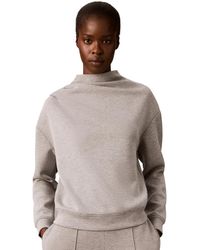 Calvin Klein - Mock Neck Long-sleeve Pullover - Lyst