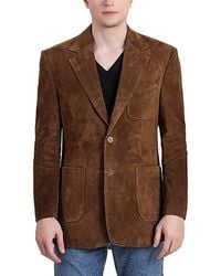 BGSD - Men Steve Two-button Suede Leather Blazer - Lyst