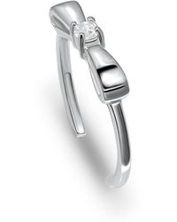 Giani Bernini - Cubic Zirconia Bow Sterling Silver Toe Ring - Lyst