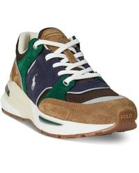 Polo Ralph Lauren - Trackster 250 Suede & Mesh Sneakers - Lyst