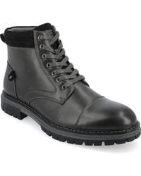 Vance Co. - Fegan Tru Comfort Foam Cap Toe Lace-up Ankle Boots - Lyst