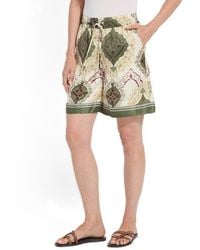 Lyssé - Adhara Satin Mid-rise Wide-leg Boxer Shorts - Lyst