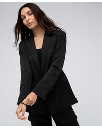 Kenneth Cole - One Button Notch Collar Satin Jacket - Lyst
