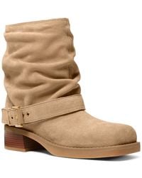 Michael Kors - Michael Colby Square Toe Flat Booties - Lyst