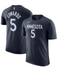 Nike - Anthony Edwards Minnesota Timberwolves Icon 2022/23 Name And Number T-shirt - Lyst