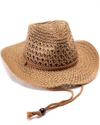 Vince Camuto - Crochet Straw Cowboy Hat - Lyst