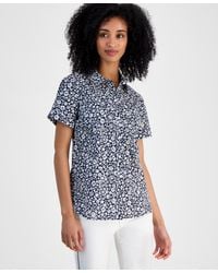 Tommy Hilfiger - Ditsy-print Cotton Camp Shirt - Lyst