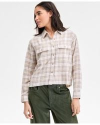 Lucky Brand - Plaid Cotton Flannel Button-front Shirt - Lyst