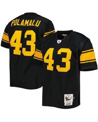 Mitchell & Ness - Troy Polamalu Pittsburgh Steelers 2008 Alternate Authentic Retired Player Jersey - Lyst