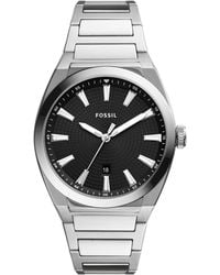 Fossil - Everett -tone Stainless Steel Bracelet Watch 42mm - Lyst