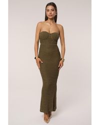 JLUXLABEL - Deep Sea Crochet Maxi Dress - Lyst