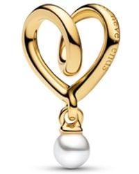 PANDORA - Wrapped Heart Charm - Lyst