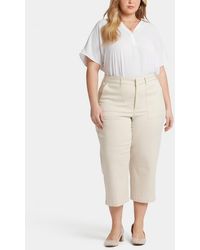 NYDJ - Plus Size Utility Relaxed Straight Leg Pants - Lyst