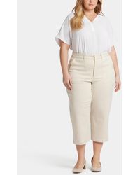 NYDJ - Plus Size Utility Relaxed Straight Leg Pants - Lyst