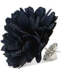 Con.struct - Con.struct Ceremony Satin Checkerboard Flower Lapel Pin - Lyst