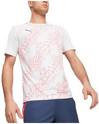 PUMA - Teamliga Printed Crewneck Short-sleeve T-shirt - Lyst