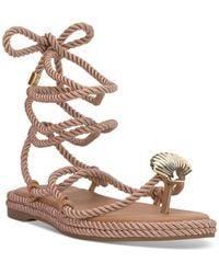INC International Concepts - Mabry Lace-up Flat Sandals - Lyst