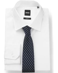 BOSS - Boss By Silk-blend Jacquard Pattern Tie - Lyst