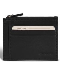 CHAMPS - Onyx Collection Leather Zip Card Case - Lyst