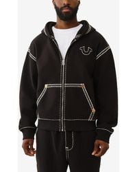 TRUE RELIGION - Super Long-sleeve Zip-up Hoodie - Lyst