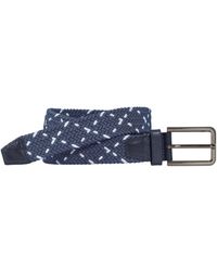 Johnston & Murphy - Woven Stretch Knit Belt - Lyst
