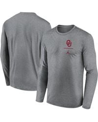 Nike - Oklahoma Sooners Primary Stack Legend Performance Long Sleeve T-shirt - Lyst