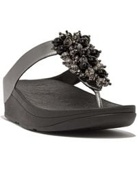 Fitflop - Fino Bauble-bead Toe-post Sandals - Lyst