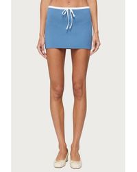 Edikted - Pheobe Contrast Knit Mini Skirt - Lyst