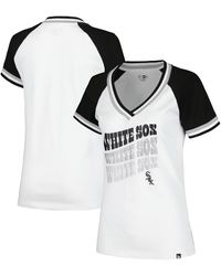 KTZ - Chicago Sox Jersey Double Binding Raglan V-neck T-shirt - Lyst