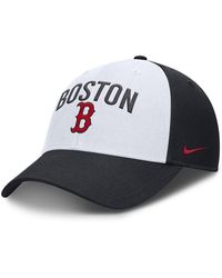 Nike - White/navy Boston Red Sox Club Performance Adjustable Hat - Lyst