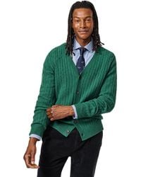 aubi - Leonard Wool Cable Sweater Cardigan Sweater - Lyst