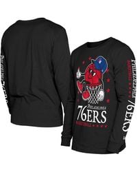KTZ - Philadelphia 76ers Old School Sport Long Sleeve T-shirt - Lyst