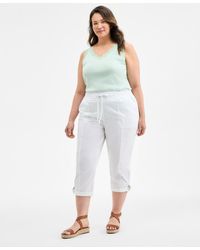 Style & Co. - Plus Size D-ring Cuffed Capri Pants - Lyst
