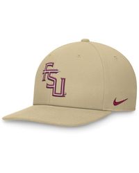 Nike - Gold Florida State Seminoles Primetime Pro Snapbackâ Hat - Lyst