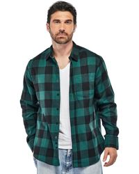 Braveman - Button Down Classic Fit Flannel Shirt - Lyst