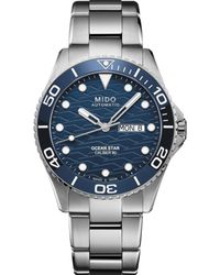 MIDO - Swiss Automatic Ocean Star Stainless Steel Bracelet Watch 43mm - Lyst
