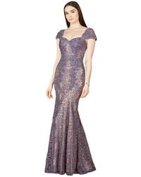 Lara - Fitted Lace Mermaid Gown - Lyst