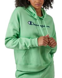 Champion - Relaxed Logo Fleece Sweatshirt Hoodie - Lyst