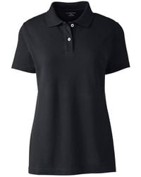 Lands' End - Short Sleeve Basic Mesh Polo Shirt - Lyst