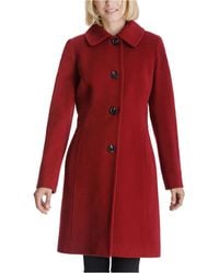 anne klein red coat