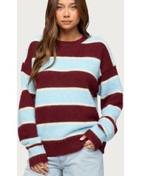 Edikted - Conrad Striped Knit Sweater - Lyst