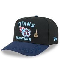 KTZ - Black/navy Tennessee Titans 2025 Nfl Draft On Stage A-frame 59fifty Fitted Hat - Lyst
